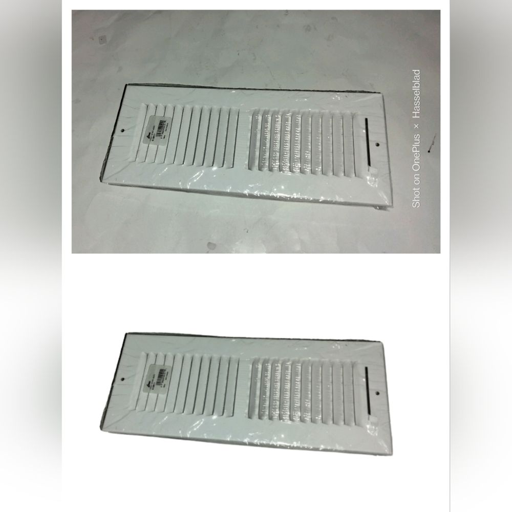 Lima 12X04WHT 4" X 12" White Steel Stamped Floor Register #813911